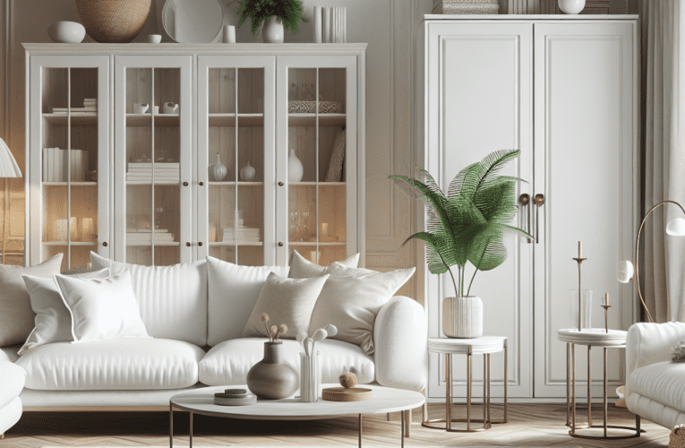 Białe meble do salonu z szafą – jak stworzyć eleganckie i funkcjonalne wnętrze
